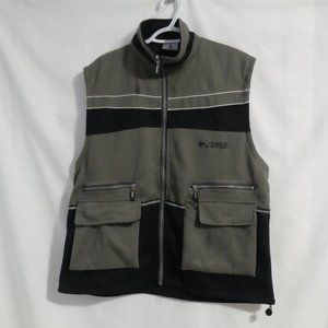 COLUMBIA SPORTSWEAR | size 18 | Ribbed Zip-Up Vest With Velcro Pockets | NWOT